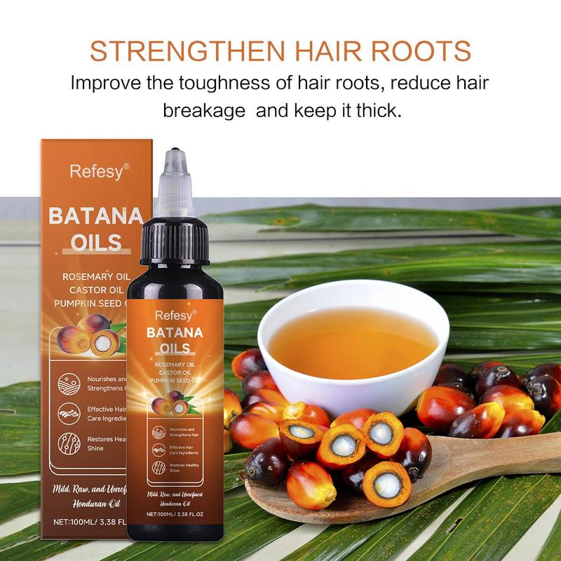 [Upgraded Version] Batana Oil for Hair Growth , 4-in-1 Pure & Unrefined Honduran Oil with Rosemary, Castor, Pumpkin Seed Oil, Nourishes, Strengthens, Organic Oil for Hair & Scalp Care (New and old packaging will be shipped at random) 2