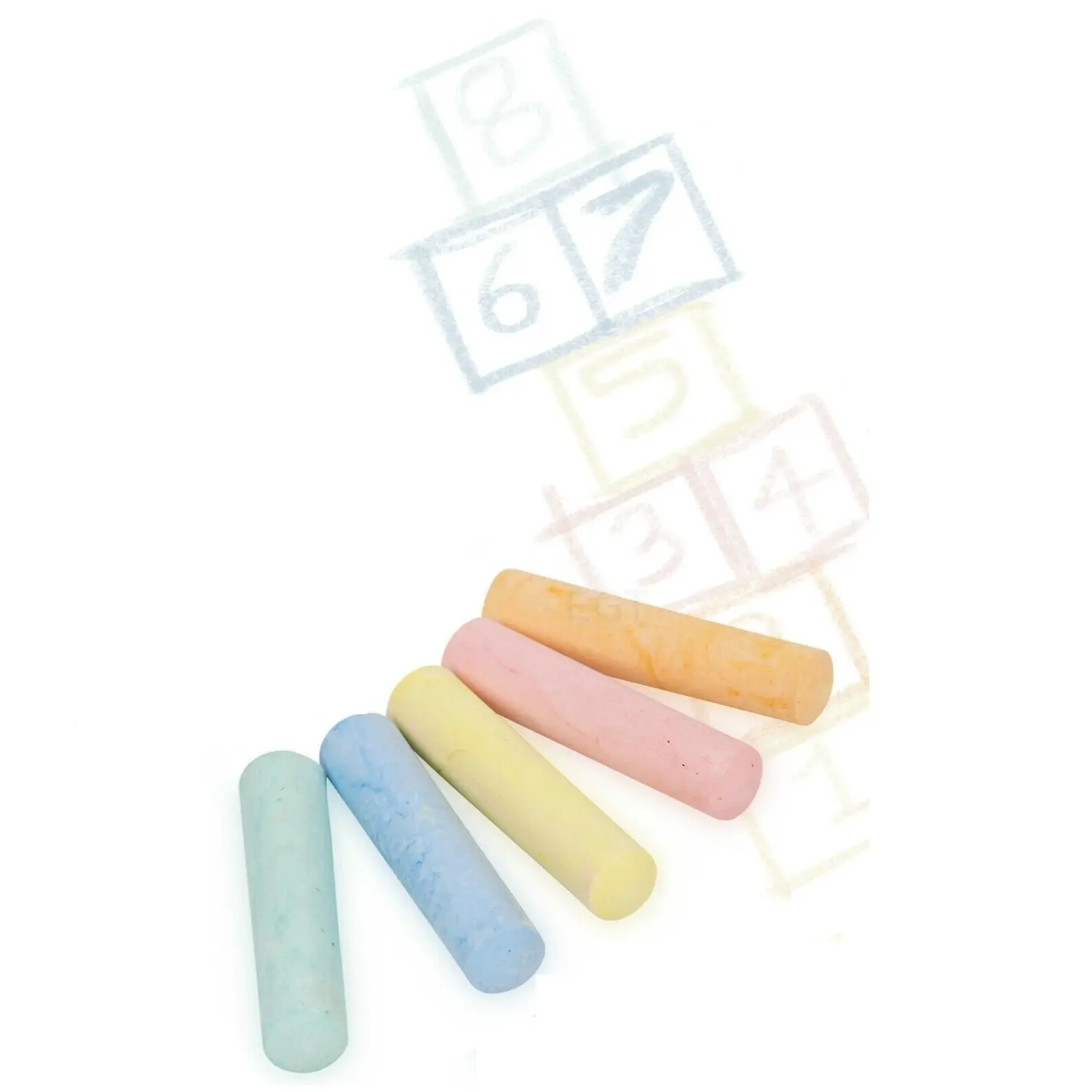 15PCS Multicoloured Giant Sidewalk Pavement Chalk Set with Carry Box for Kids Outdoor Drawing Creative Fun Activities Street Chalks for Boys and Girls