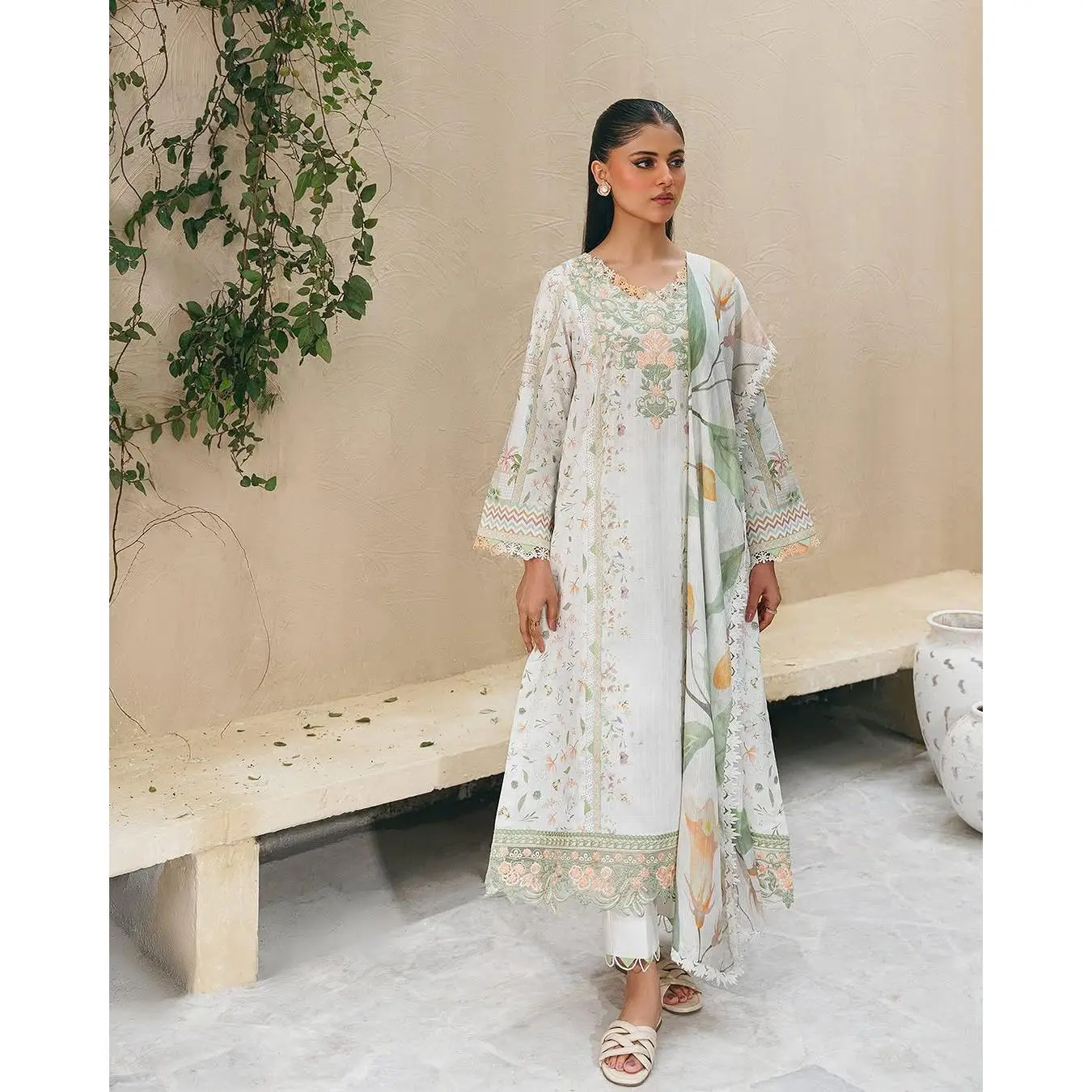 ALIYANAS - ARIA Printed Embroidered  (ALY-0026)