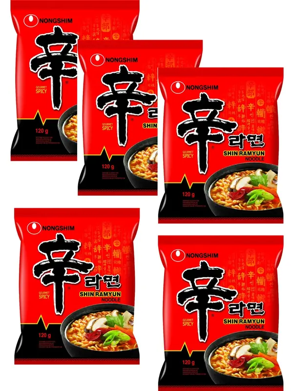 Nongshim Shin Ramyun Korean Spicy Ramen Noodles 120g Instant Food Pansit 1