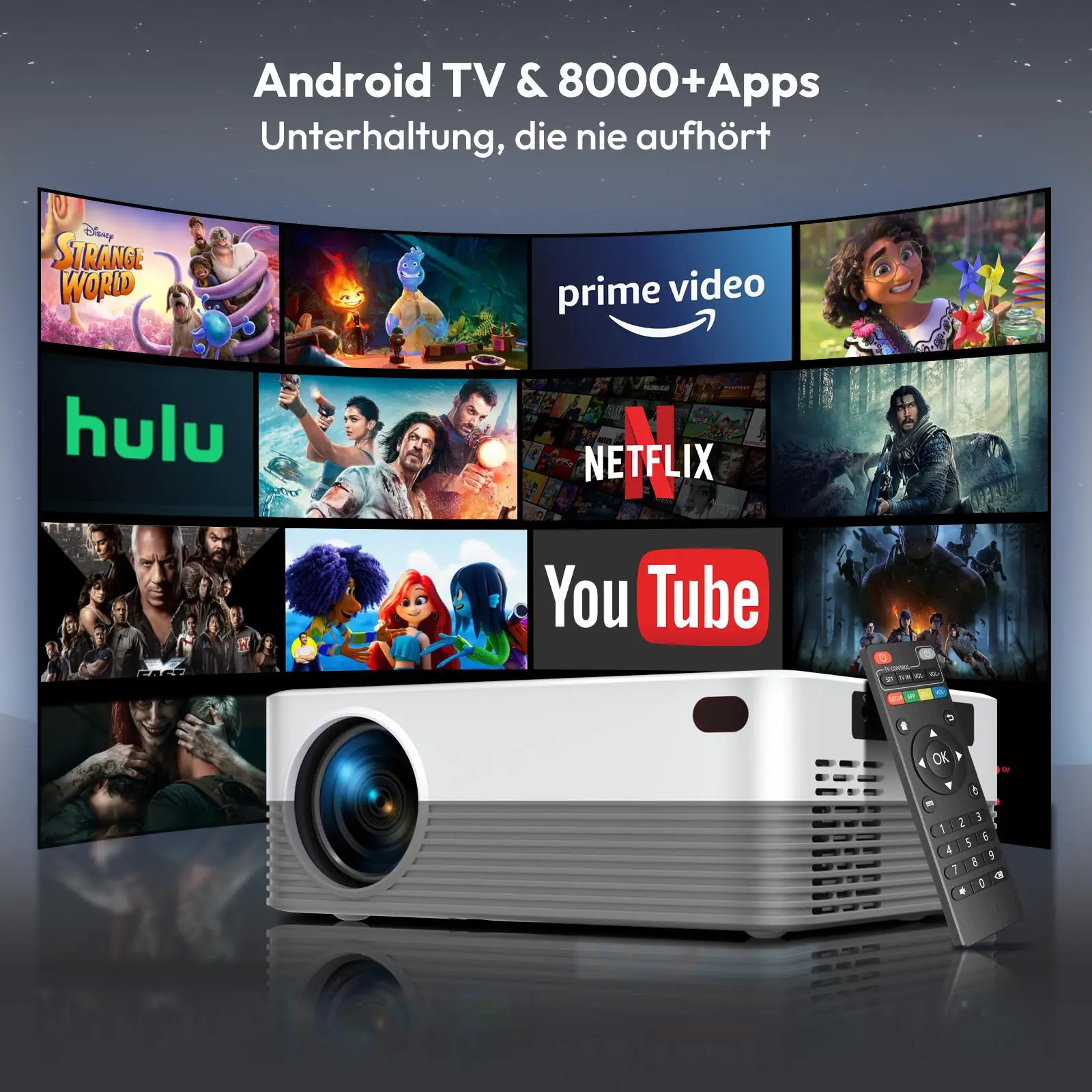 Transform Your Home Theater with the XGODY 4K Projector - Full HD, Dual WiFi, Android, and Bluetooth