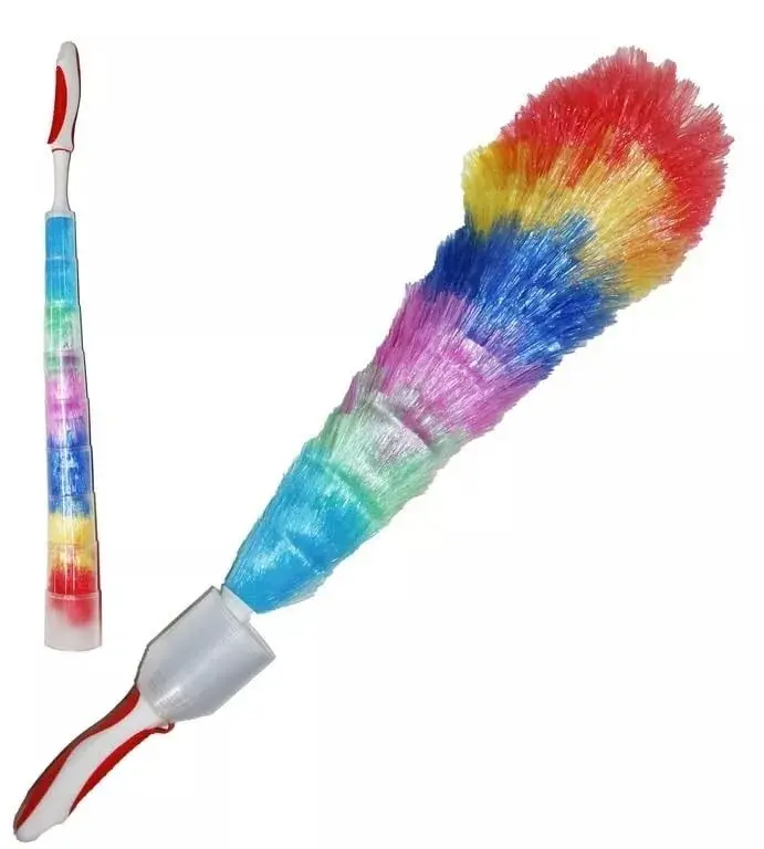 ANTI STATIC DUSTER FEATHER RETRACKABLE COVER HYGIENIC BRUSH DUSTING CLEANING 1