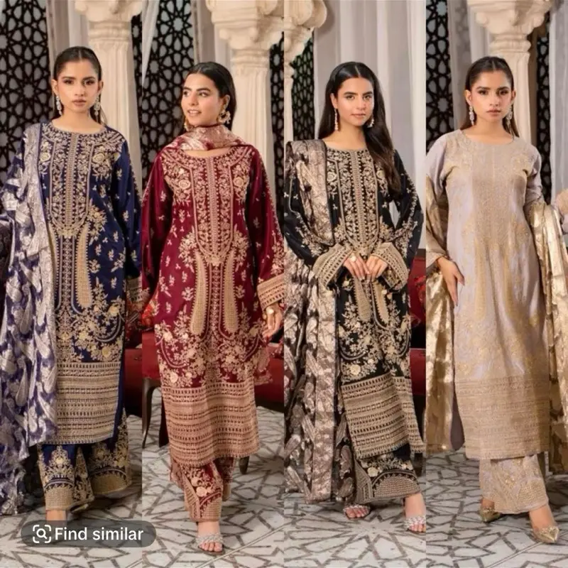 New Eid Collection 2025 - Embroidered Linen with Banarsi Scarf for Women