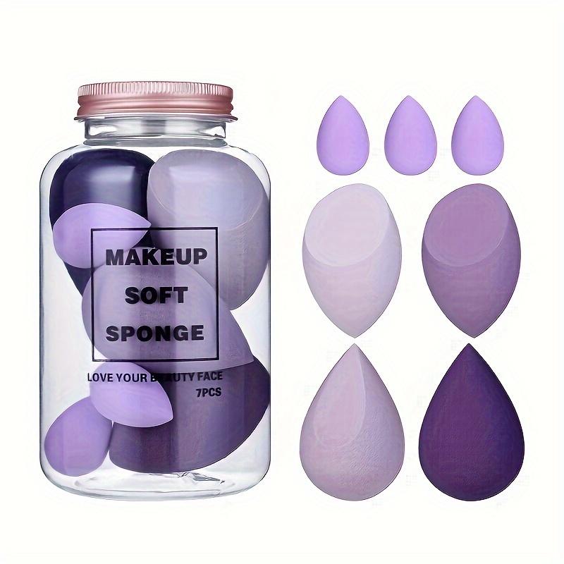 7pcs Hydrophilic Polyurethane Makeup Sponges, Unscented Beauty Blender Set, Skin-Friendly Foundation & Concealer Application Tools, with Air Cushion Design for All Skin Types 0
