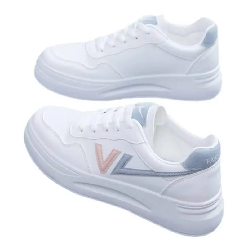 Little white shoes women 2024 new women's shoes summer all flat mesh breathable thin casual board shoes ins tide Walking Shoes Girl Trainer Sports Shoes Runner Training Footwear Running Athletic Sneaker Closed 4