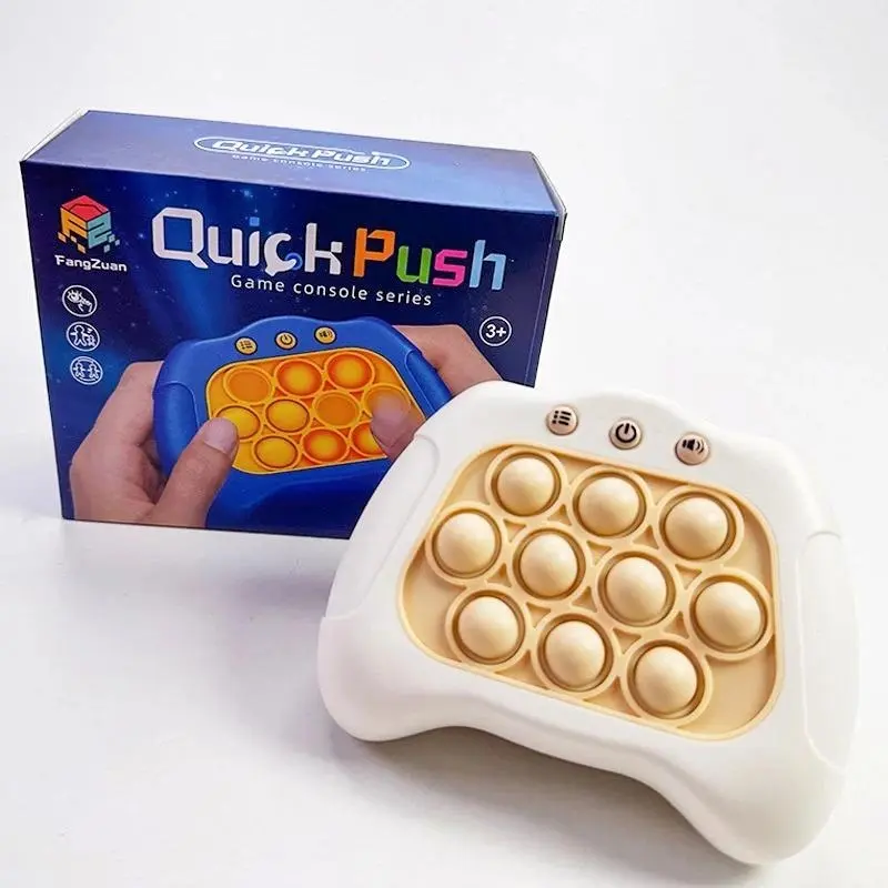 Children Press Game Fidget Toys Quick Push Game Pop Up Fidget Puzzle Unzip Toys for Kids Concentration Training Handheld Games