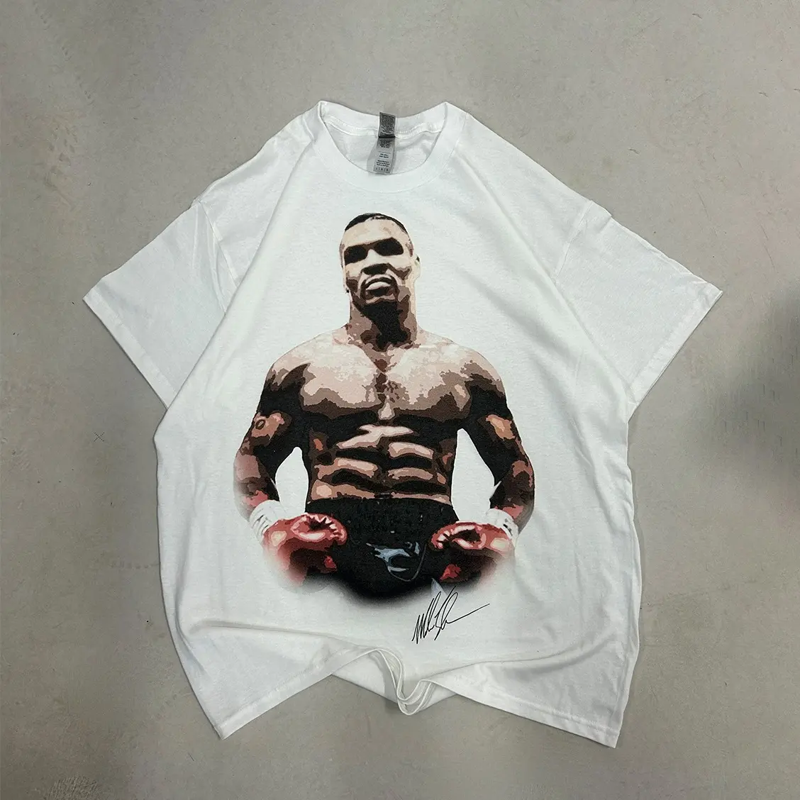 Mike Tyson boxing graphic tee - 100% cotton crew neck t-shirt, Unisex t-shirt Streetwear Casual Man Menswear Top Underwear