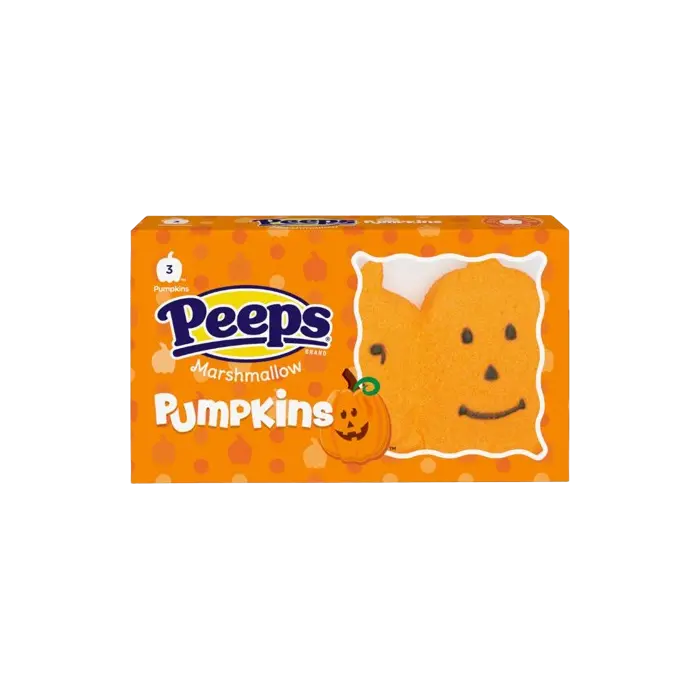 Peeps Marshmallows 3 Pack - Snowmen, Trees, Gingerbread Men, Pumpkins, Skulls, Ghosts & Monsters Available - Halloween Sweet Sugar Snack 1