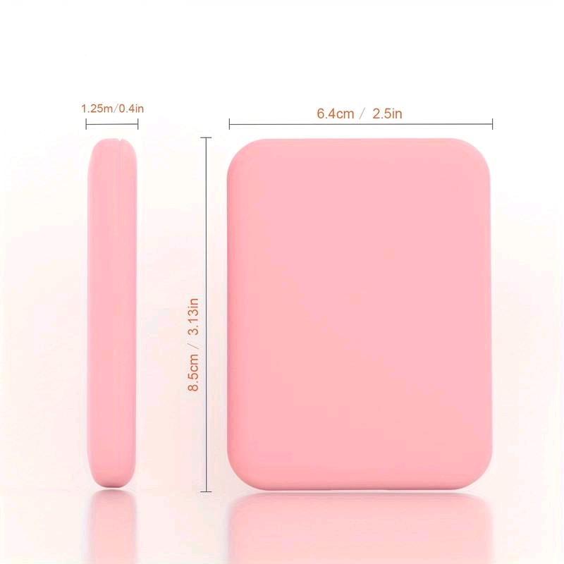 3x Magnified LED Lighted Travel Makeup Mirror - Compact, Dual-Sided, Folding & Portable, Handheld Design - Perfect Wallet Size for On-The-Go Touch-Ups & Delightful Gift Idea 2