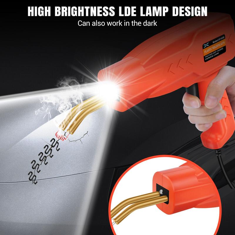 Product Introduction of Hot Stapler Car Bumper Fender Welding Welder Gun Plastic Repair Kit with Staples 5