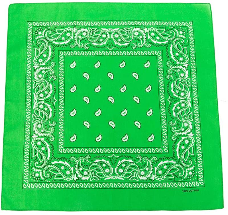 World of Shawls Cotton Paisley Bandanas Headband Scarf Print, Fashion Hair Accessory, Sports, Multifunctional 5