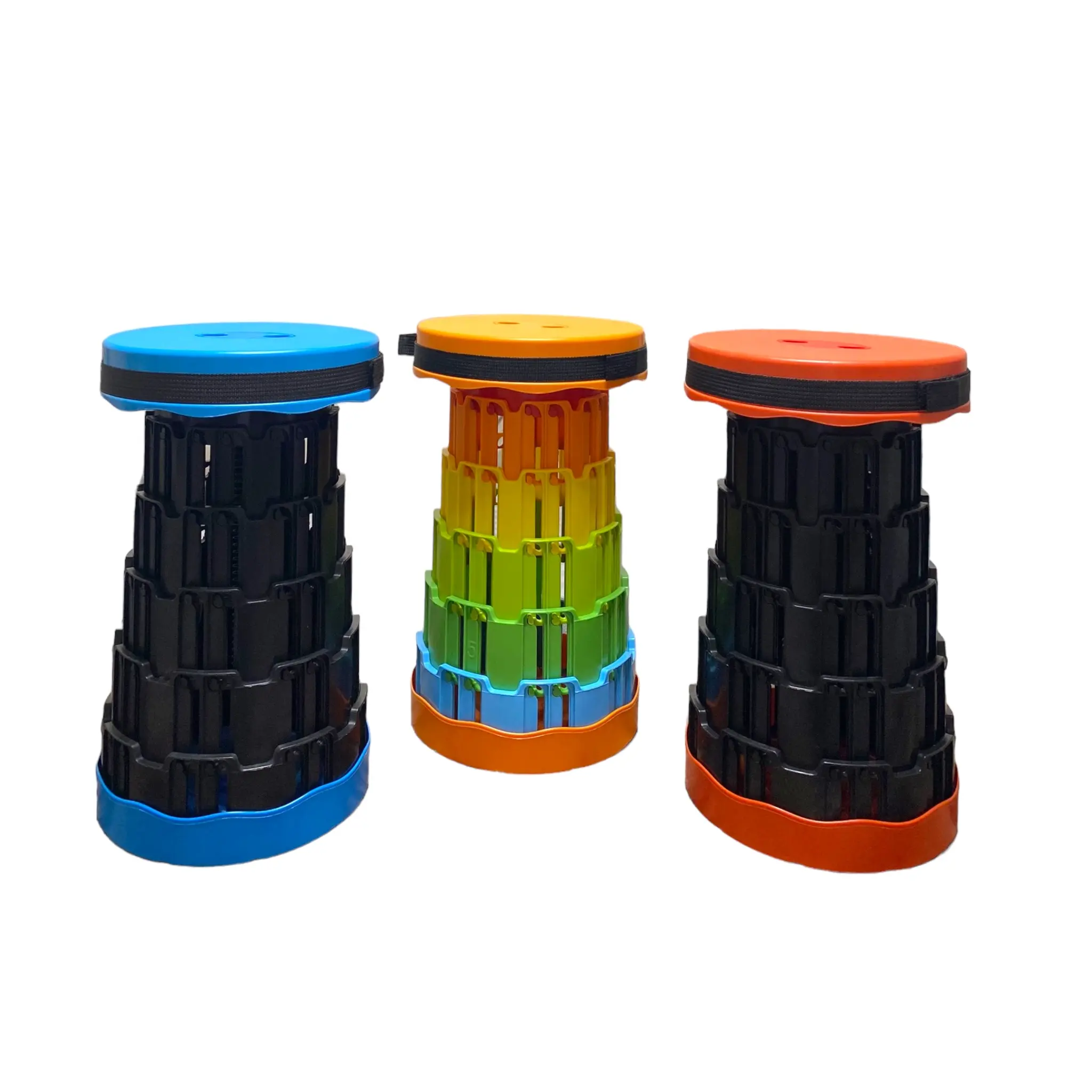 Folding Stool Portable Telescoping Seat Camping Retractable