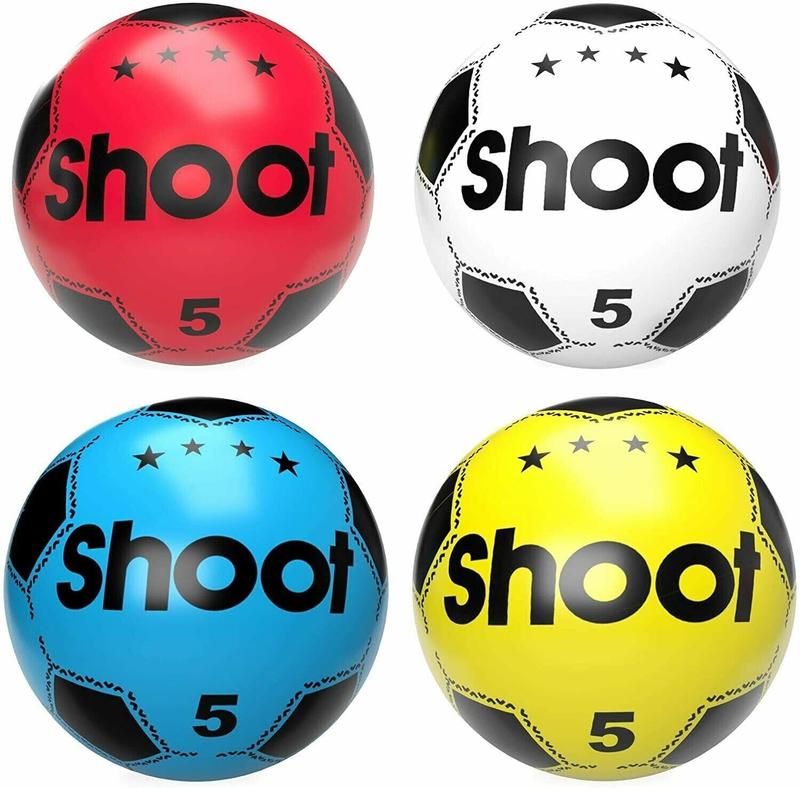 Lightweight party inflatable ball soccer shoot pic football for kids deflated Gift Set Educational  Game Boys Girls 0