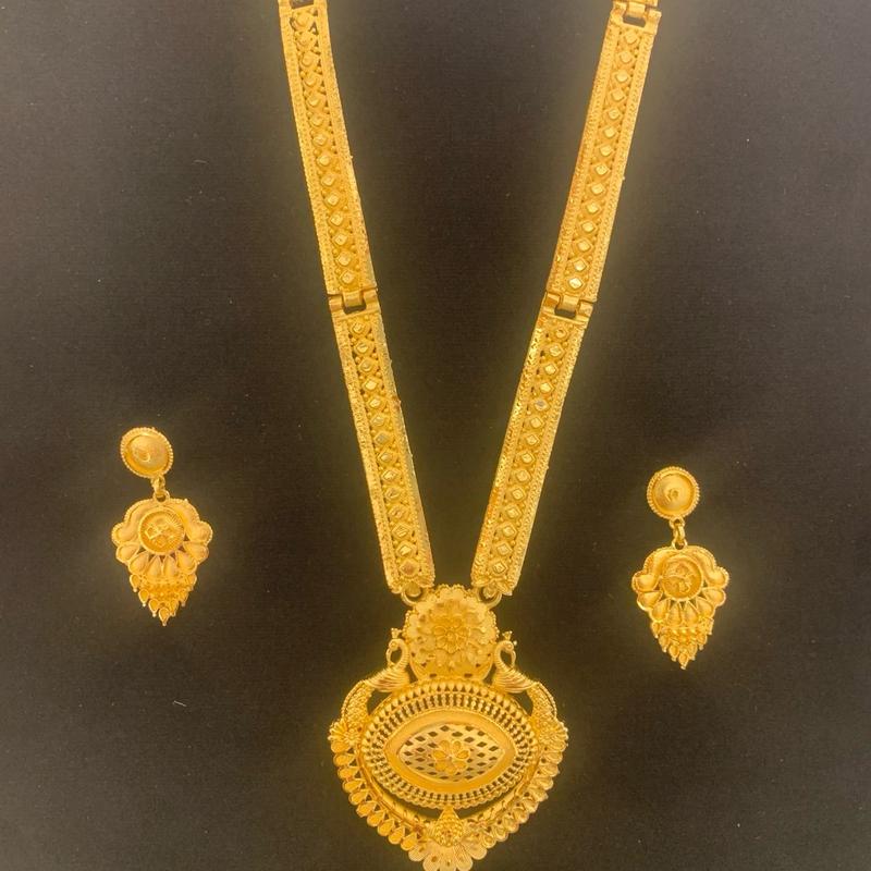Md 019 Gold Plated Long Necklace for Women - Fashion Accessory 1