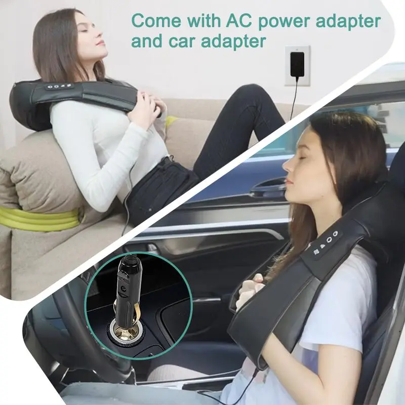 Shiatsu Neck and Back Massager, Electric Shoulder Massager, Car Neck Massage Pillow for Neck, Back, Shoulder, Foot, Leg Massage, Perfect Gift for Men/Women/Family, Thanksgiving, Christmas, New Year Gift 2