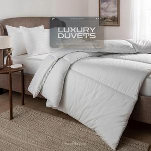 Hometex Shop- Uk Made Non-Allergic Luxury Hollowfibre Filled Duvet in all sizes and for all season TOGs