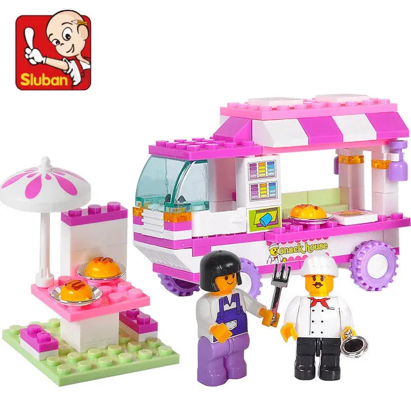 102PCS Friends City Snack House Building Blocks Set 2