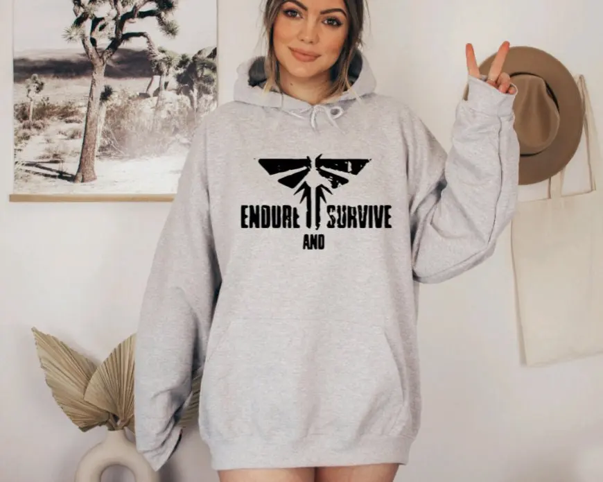 The last of us TLOU endure and survive the last of us sweatshirt hoody tshirt Pedro pascal49