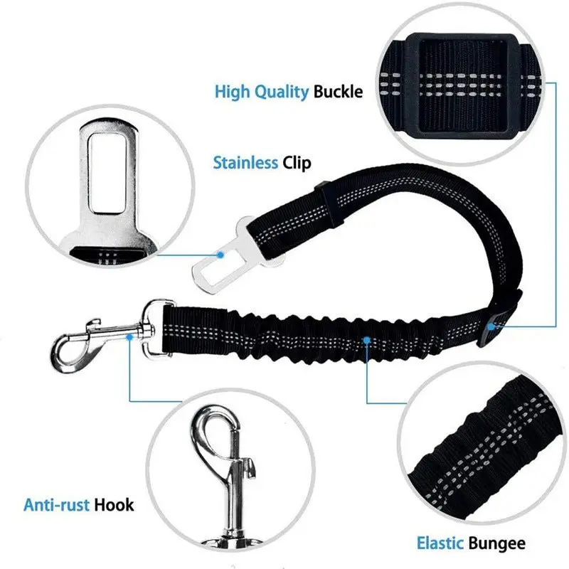 Seatbelt Car Safety Lead for Pets, Car Pet Leash, Dog Car Seat Belt, Car Seat Belt for Dogs 5