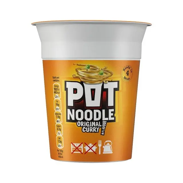 Pot Noodle Curry Flavour 90g (12 Pack)