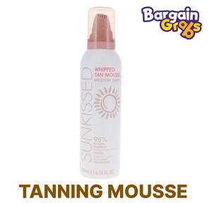 Sunkissed Whipped Tan Mousse 200ml – Medium to Dark – 92% Natural Formula – Vegan – Coconut Fragrance Skincare Aroma Scent