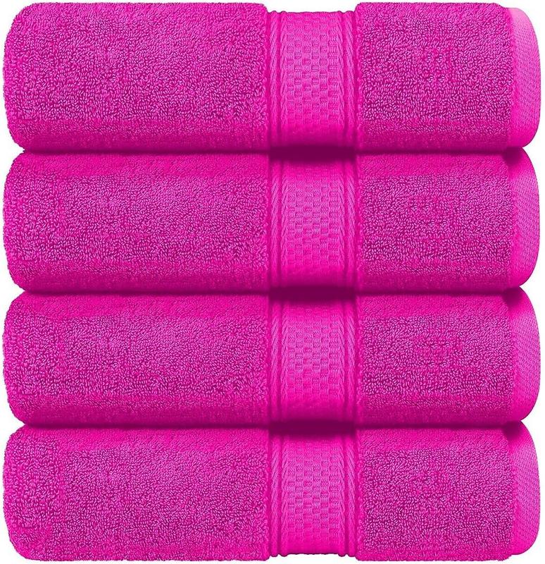 Pack of 4 Hand Towels Set Super Absorbent 550GSM 100% Cotton Hotel Quality Quest Towels Set Small Hand Towel For Bathroom Size 50x80  bathtowel quick-dry plain Kitchen Towel 6