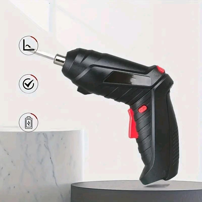 Screwdriver Set - Rechargeable Electric Drill, Quick-Change, LED Work Light 1