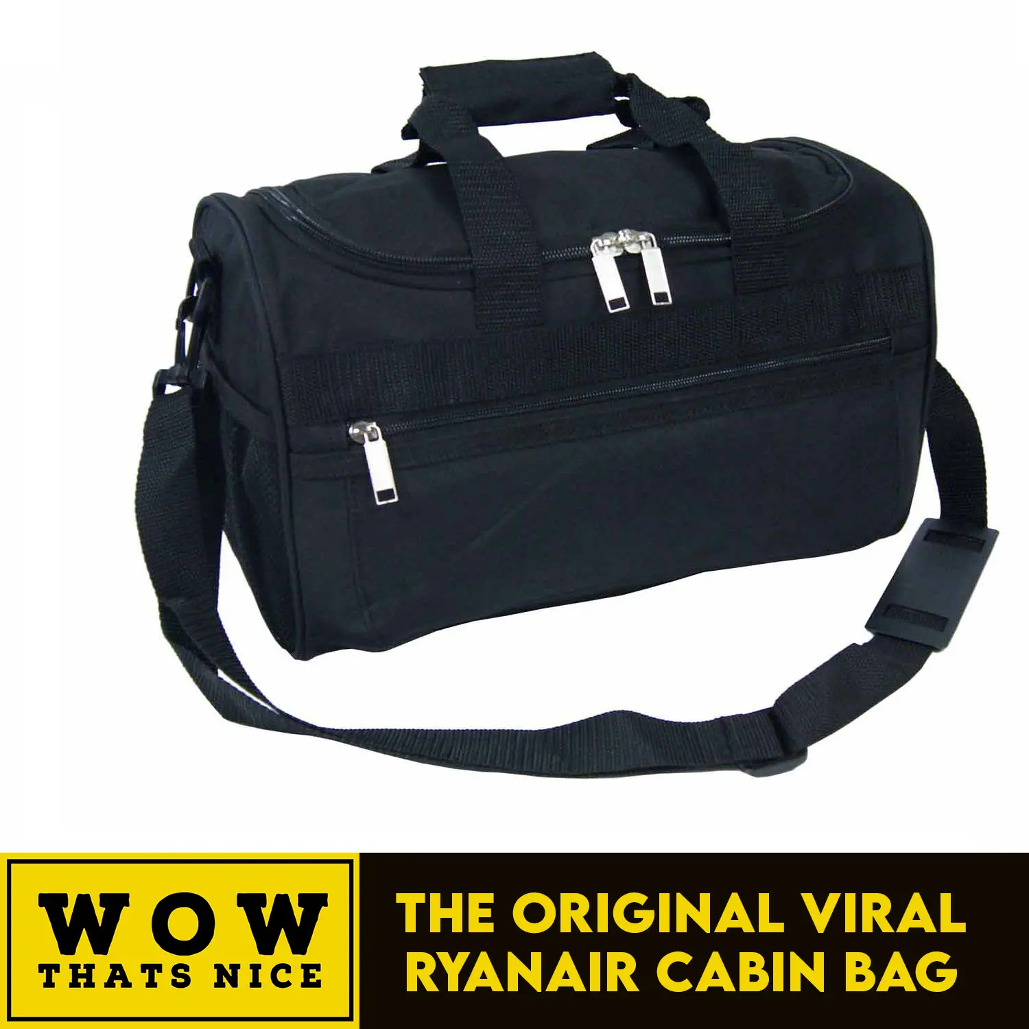 WOWTHATSNICE Underseat Cabin Bag Hand luggage Holiday  40x20x25 Duffel/Weekender