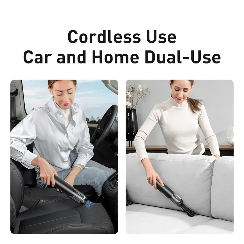 【Free Gift】Baseus A3 Car Vacuum Cleaner (15000pa Suction Force) - Portable Wireless Cleaning Helper with 45 Min Battery Life 6