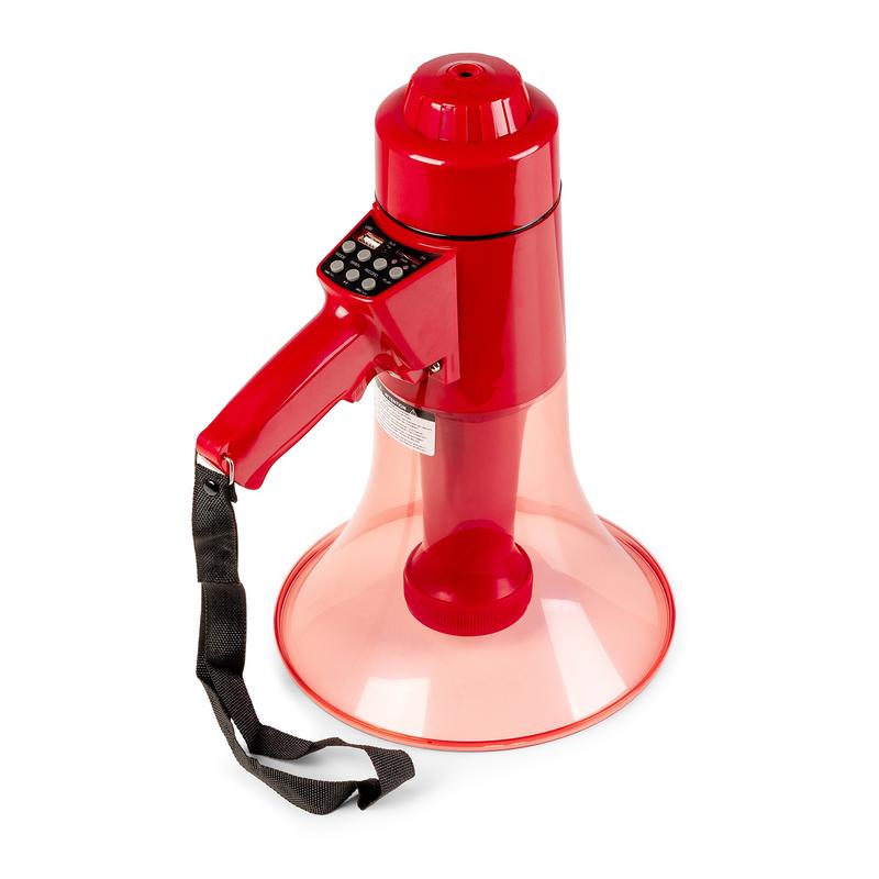 Vonyx MEG050 Portable Megaphone Loudhailer with LED Light - 50W 8