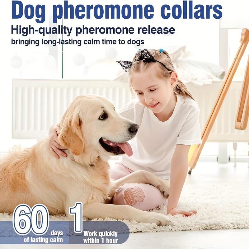 Product Introduction of 4-Pack Calming Dog Collars with Pheromones for Anxiety, Separation & Behavior Issues - Adjustable, Waterproof Rubber Collars for All Breed Sizes, Long-Lasting 60 Days, No Batteries Required 3