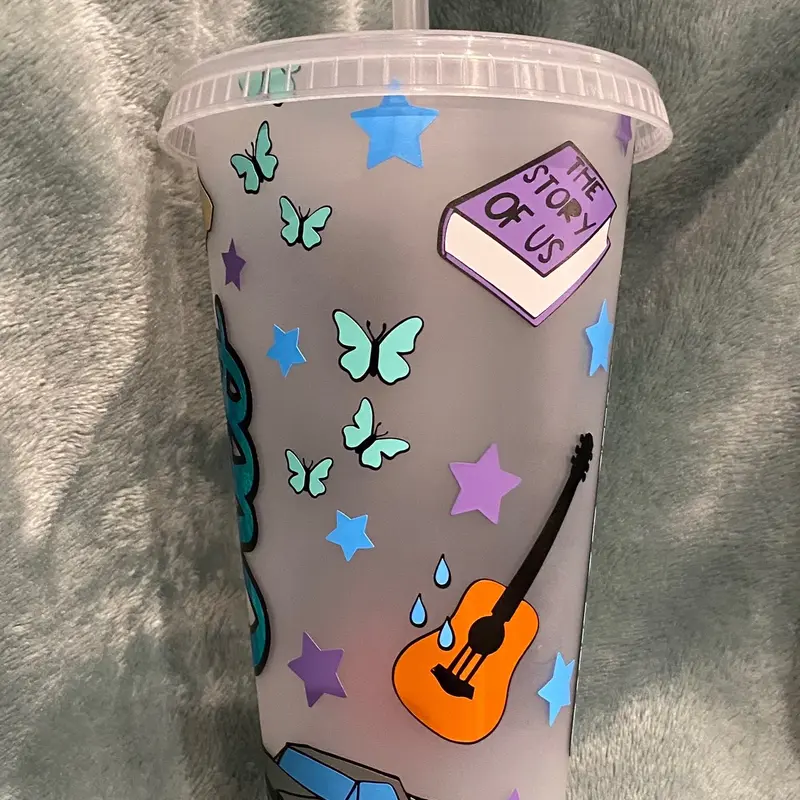 Taylor Swift THE ERAS TOUR 24oz acrylic cup with personalisation 8