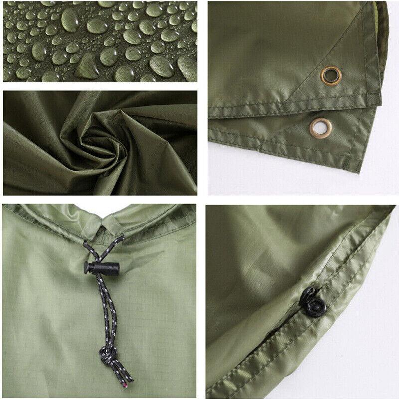 Product Introduction of 3 in 1 Rain Poncho Rainwear Raincoat Waterproof Bicycle Cover Hooded Hiking Cape 9