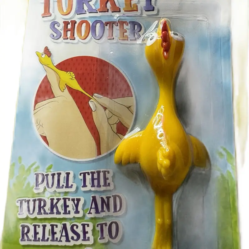 Turkey shooter pull the turkey and release to fly 4