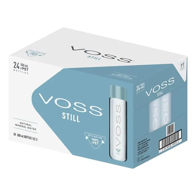 Voss Still Artesian Water From Norway 500ml (24 Pack)