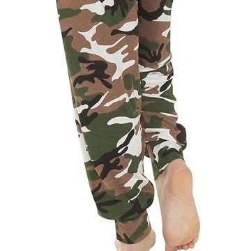 Women Printed Leopard Army Elasticated Plus Hareem Trouser 6