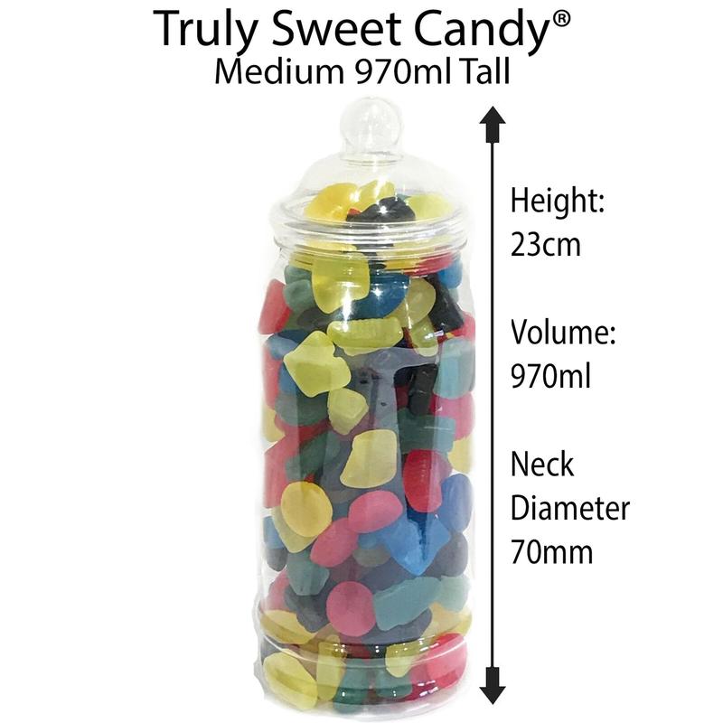14 Retro Plastic Sweet Jars for Truly Sweet Candy Buffet, Sweet Table, Wedding  Pack Canister Organiser 4