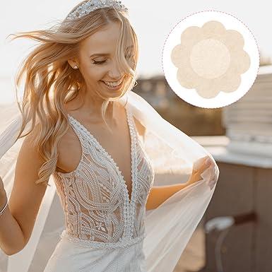 Product Introduction of 10Pcs Disposable Nipple Covers with Petals and Sticky Breathable Chest Patch for Women's Lingerie and Underwear - Womenswear Bra Accessories Fabric Accessories Accessory Fit Comfort 4