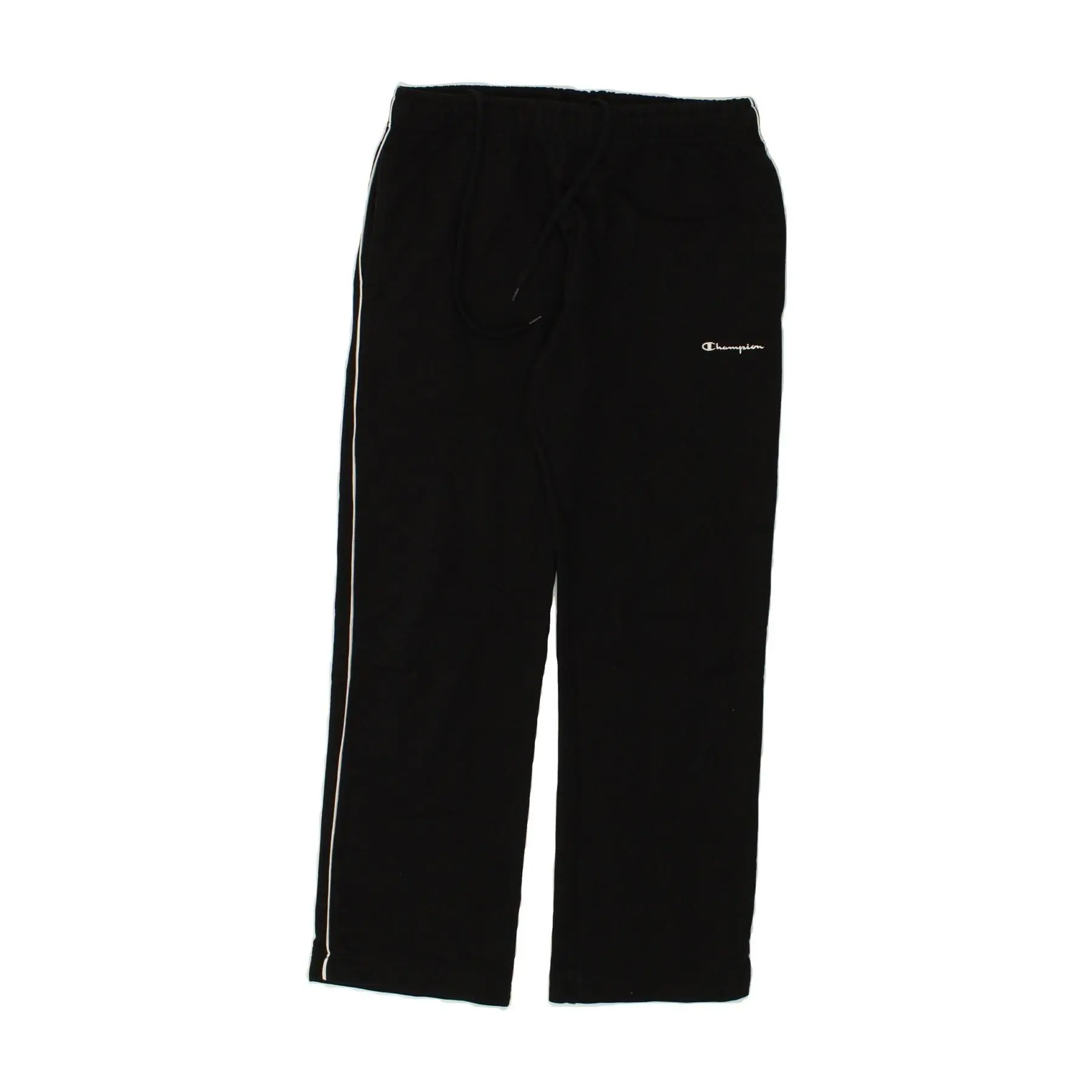 Pre-Owned Vintage CHAMPION Mens Tracksuit Trousers Small Black Cotton