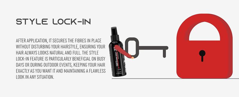 Product Introduction of BY MIA Hair Building Fiber Locking Spray 100ml | Hair Building | Long Lasting Effect | Waterproof | Style Lock-in | For All Hair Types | Ultra Hold 13