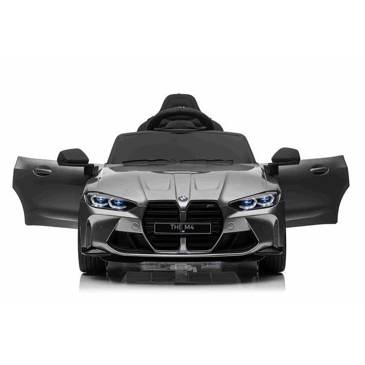 Licensed BMW M4 12V Kids Ride on Car With Remote - Metallic Silver 1