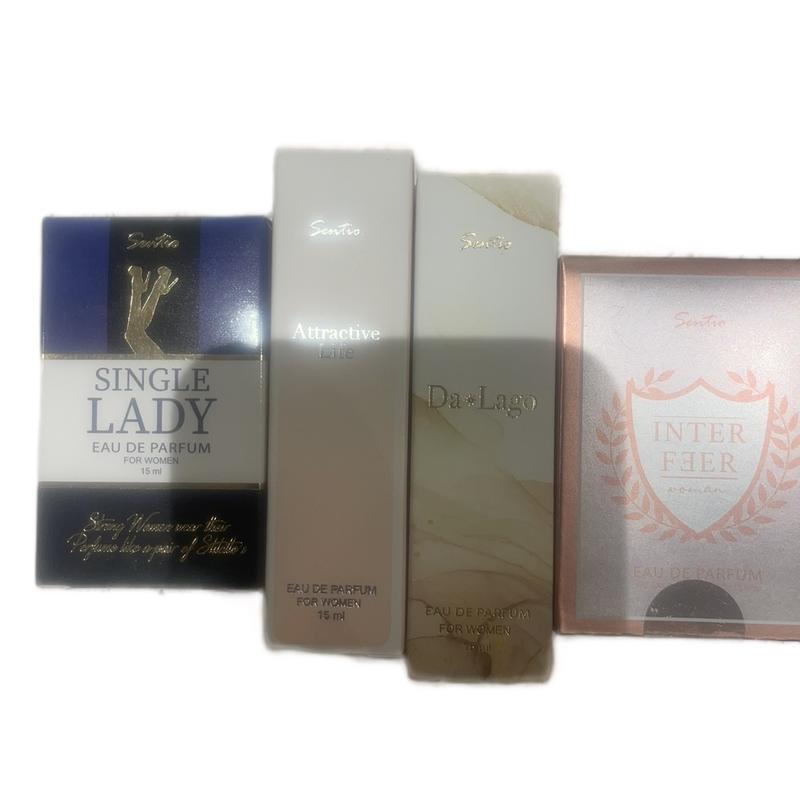 Ladies 4pc Perfume Set - Top Favourite Scents - 15ml Each - RRP £20 3
