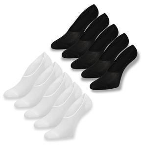 Ladies Invisible Socks 5 Pack Hidden Active Mesh Socks Black White Size 4-8 Breathable Womenswear Gym Soft Women Comfort Underwear Lady Fabric Seamless Style Comic Basic Minimalist comfy white black Footsies