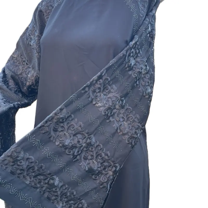 Arabic Clothing-solid Kimono Sleeve Belted Abaya, Vintage Clothing, Coats for Women, Abayas for Women, Modest Long Sleeve Abayas, Women's Islamic Clothing for Spring Fall, Women's Islamic Clothing, Modest Clothes 8