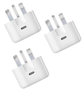 Pack Of 3   Plug For iPhone 16/16 Plus/16 Pro/16 Pro Max/15/15 Plus/15 Pro/15 Pro Max/14/14 Pro/14 Pro Max/13/13 Pro/13 Pro Max/12 Pro/12 Pro Max Smartphone Cellphone Electronic 20W PD Fast Charging Adapter usb type c Plug Charger