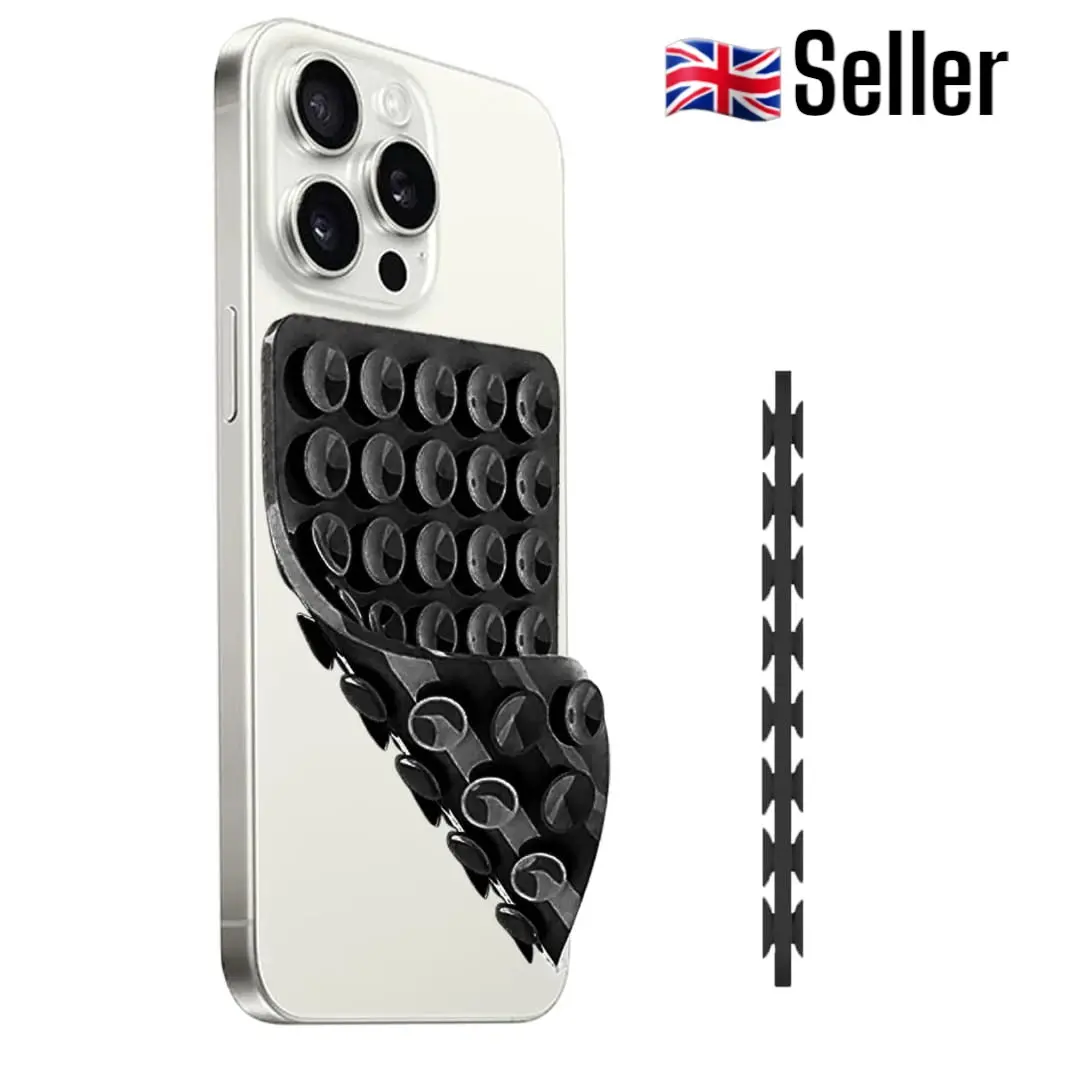 Mixed Colour Smartphone Suction Cup  Case Mount, Gifts for Boyfriend,Holder for iPhone & Android, Smartphone Accessories, Girls Birthday Gift Set Adjustable Silicone Grip Cellphone   sticky  grip phone Double Sided Black