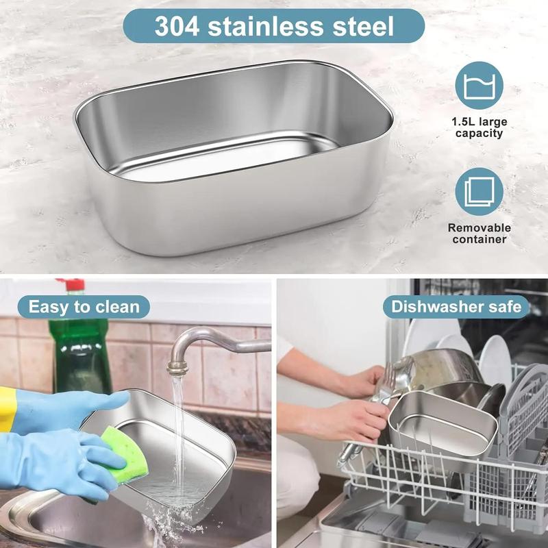 Product Introduction of 【48H Delivery 】Electric Lunch Box adults - 60W Portable Food Warmer - 1.5L SS Food Containers Hot Lunch Box Food Heater - Leakproof Lunchbox for Home & Office - 220V/12V/24V Thermal lunch Box Electric for Hot Food - Self Heating Lunch Box for Adults 9