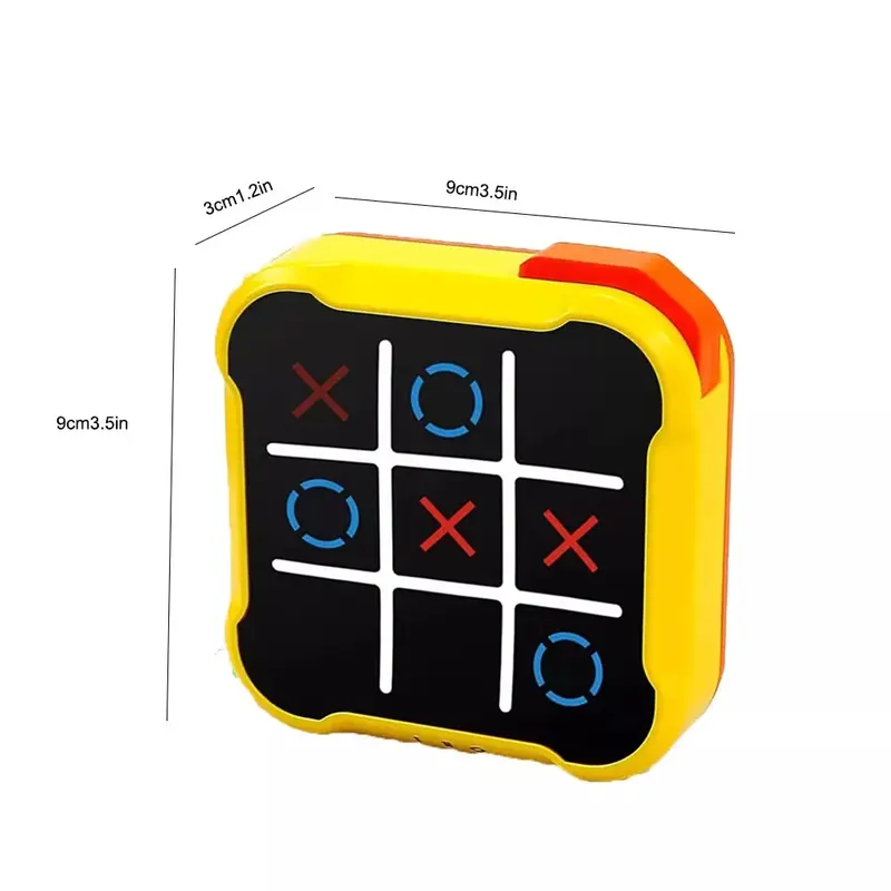 Handheld Puzzle Game Console - Portable Electronic Tic Tac Toe Game Toy - Travel-Friendly Brain Training Fun for Kids & Adults 6