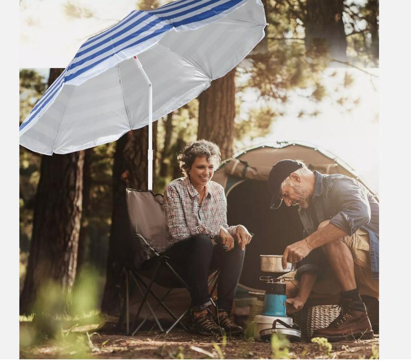 Outdoor Garden Beach Patio Tilt Umbrella Parasol Sun Shade Tilting 5