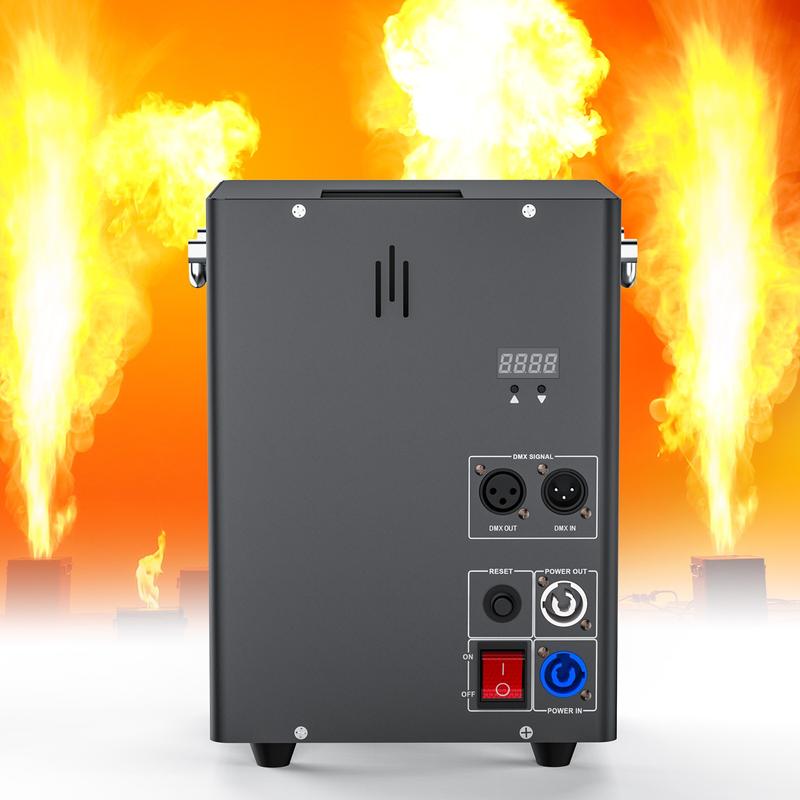 Product Introduction of 200W DMX Flame Thrower Effect Fire Stage Machine Christmas Party Projector DJ Show 2